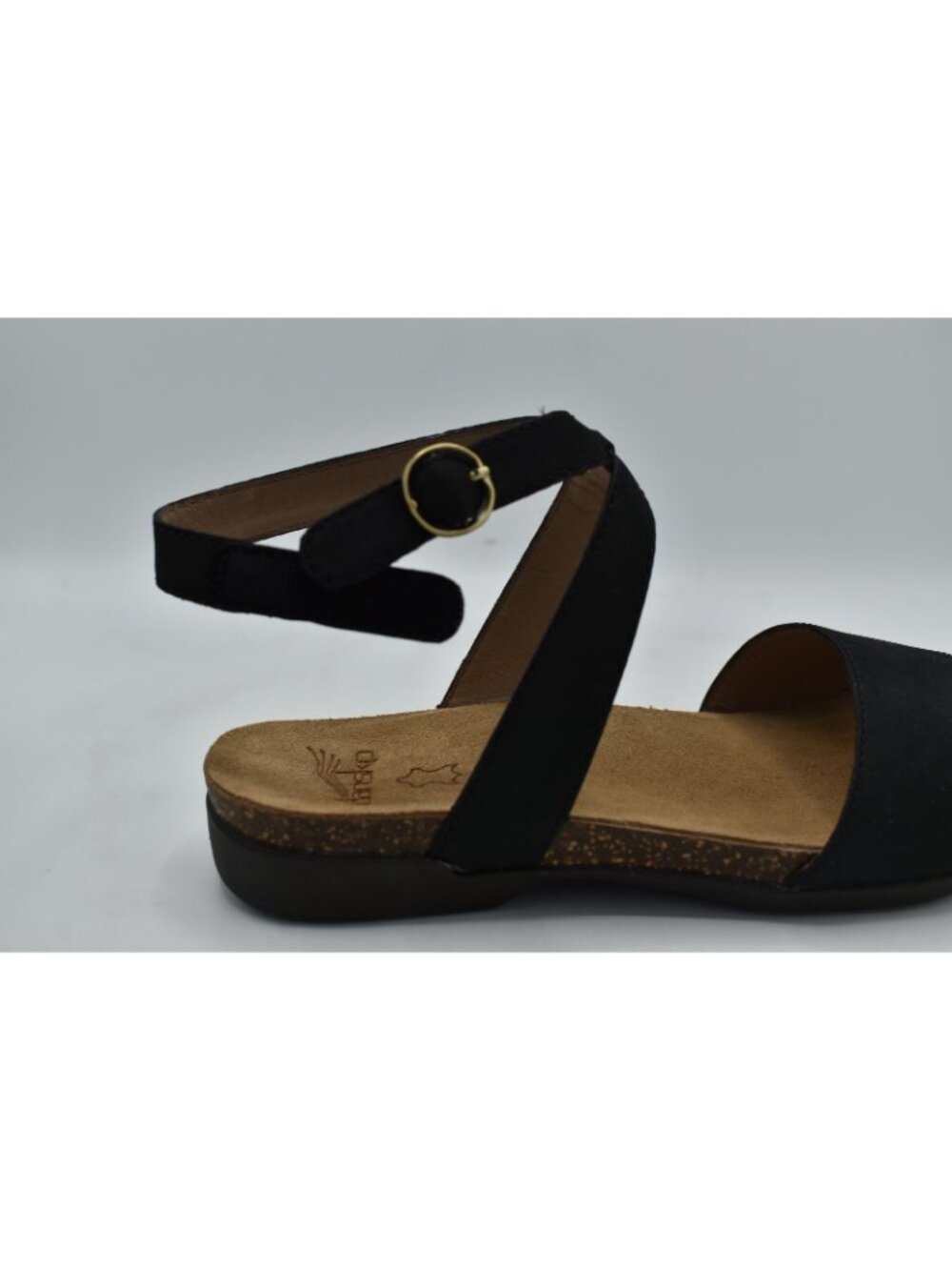 Dansko Womens EU Size 40 Rafferty Black Milled Nubuck Ankle Strap Sandals Shoes - Picture 12 of 14